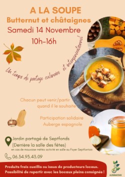 Atelier butternut chataignes à Septfonds 82